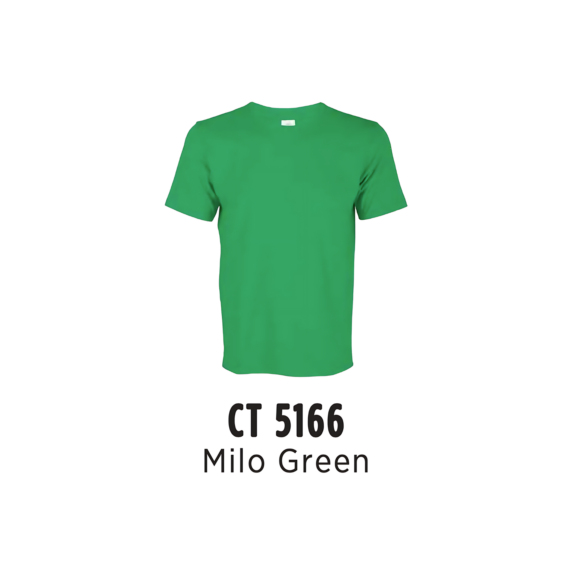 Custom T-Shirt - Unisex Comfy Cotton Short Sleeve | Plain | Milo Green | CT5166