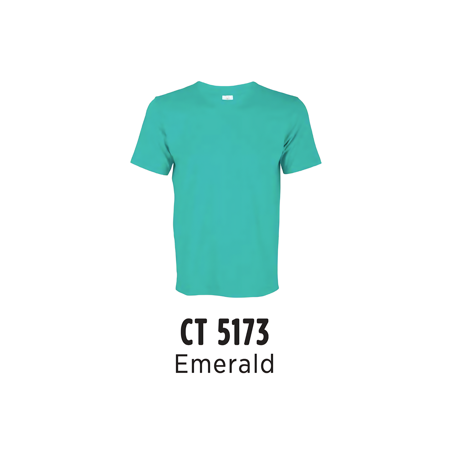 Custom T-Shirt - Unisex Comfy Cotton Short Sleeve | Plain | Emerald | CT5173