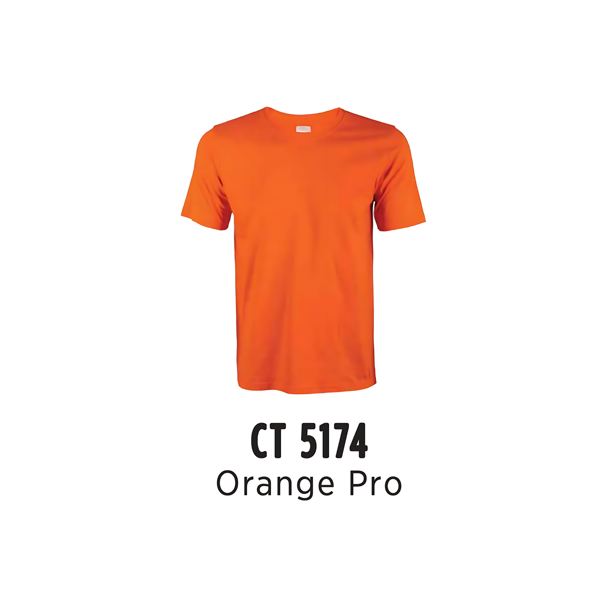 Custom T-Shirt - Unisex Comfy Cotton Short Sleeve | Plain | Orange Pro | CT5174