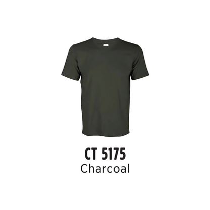 Custom T-Shirt - Unisex Comfy Cotton Short Sleeve | Plain | Charcoal | CT5175