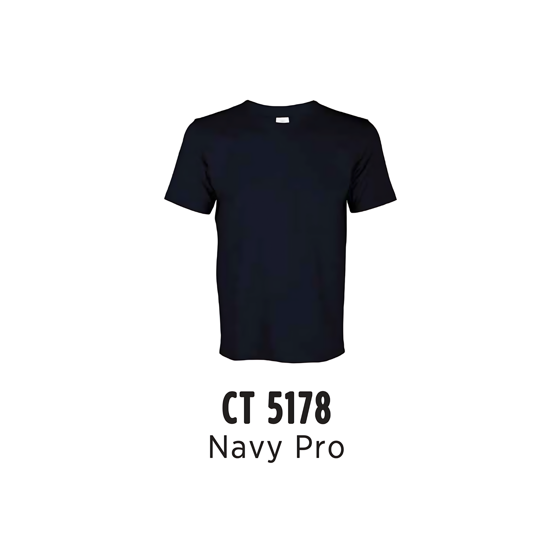 Custom T-Shirt - Unisex Comfy Cotton Short Sleeve | Plain | Navy Pro | CT5178