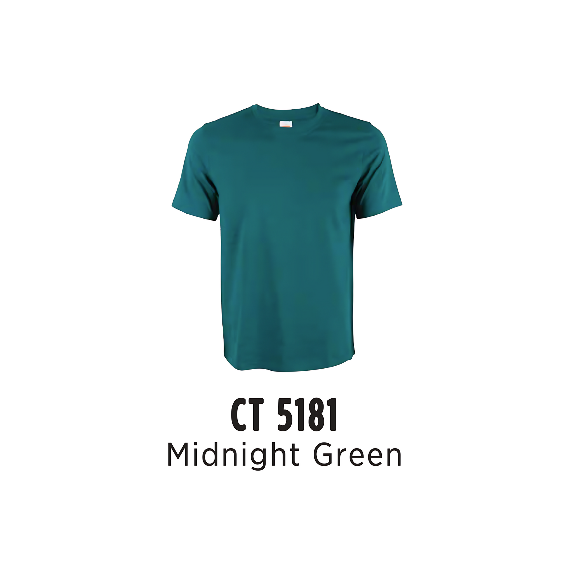 Custom T-Shirt - Unisex Comfy Cotton Short Sleeve | Plain | Midnight Green | CT5181