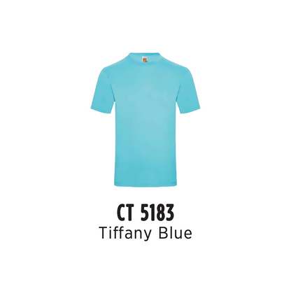 Custom T-Shirt - Unisex Comfy Cotton Short Sleeve | Plain | Tiffany Blue | CT5183