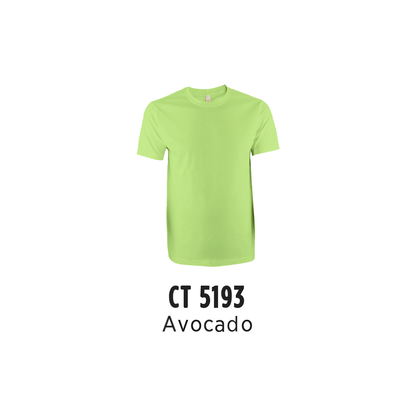 Custom T-Shirt - Unisex Comfy Cotton Short Sleeve | Plain | Avocado | CT5193