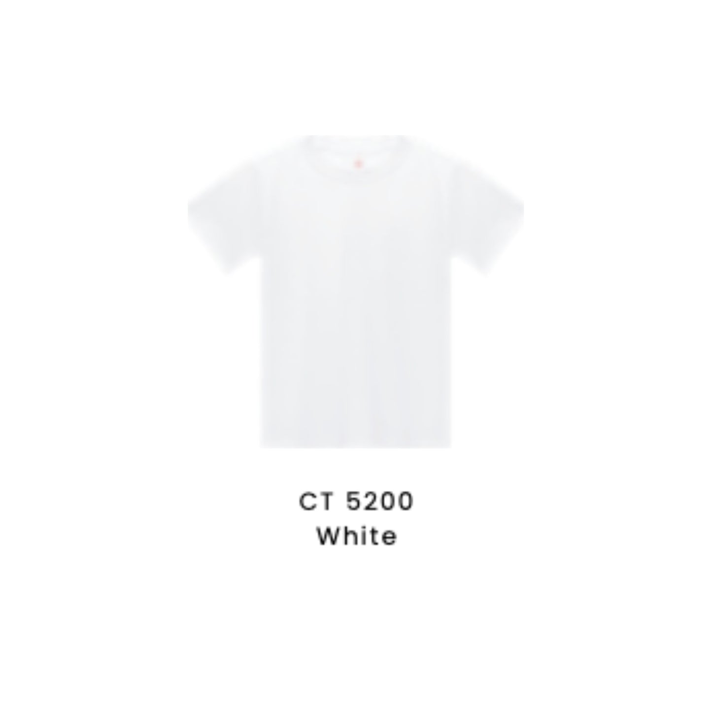 Custom T-Shirt - Kids Comfy Cotton Short Sleeve | Plain | White | CT5200