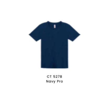 Custom T-Shirt - Kids Comfy Cotton Short Sleeve | Plain | Navy Pro | CT5278