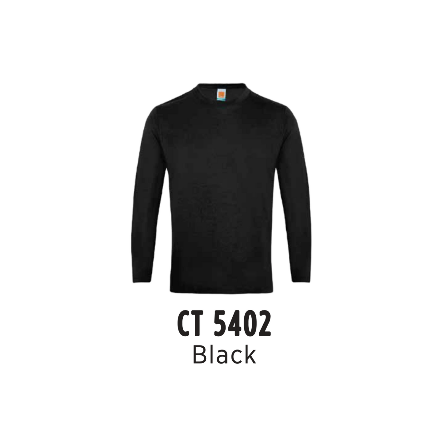 Custom T-Shirt Long Sleeve - Unisex Comfy Cotton Long Sleeve T-Shirt | Plain | Black | CT5402