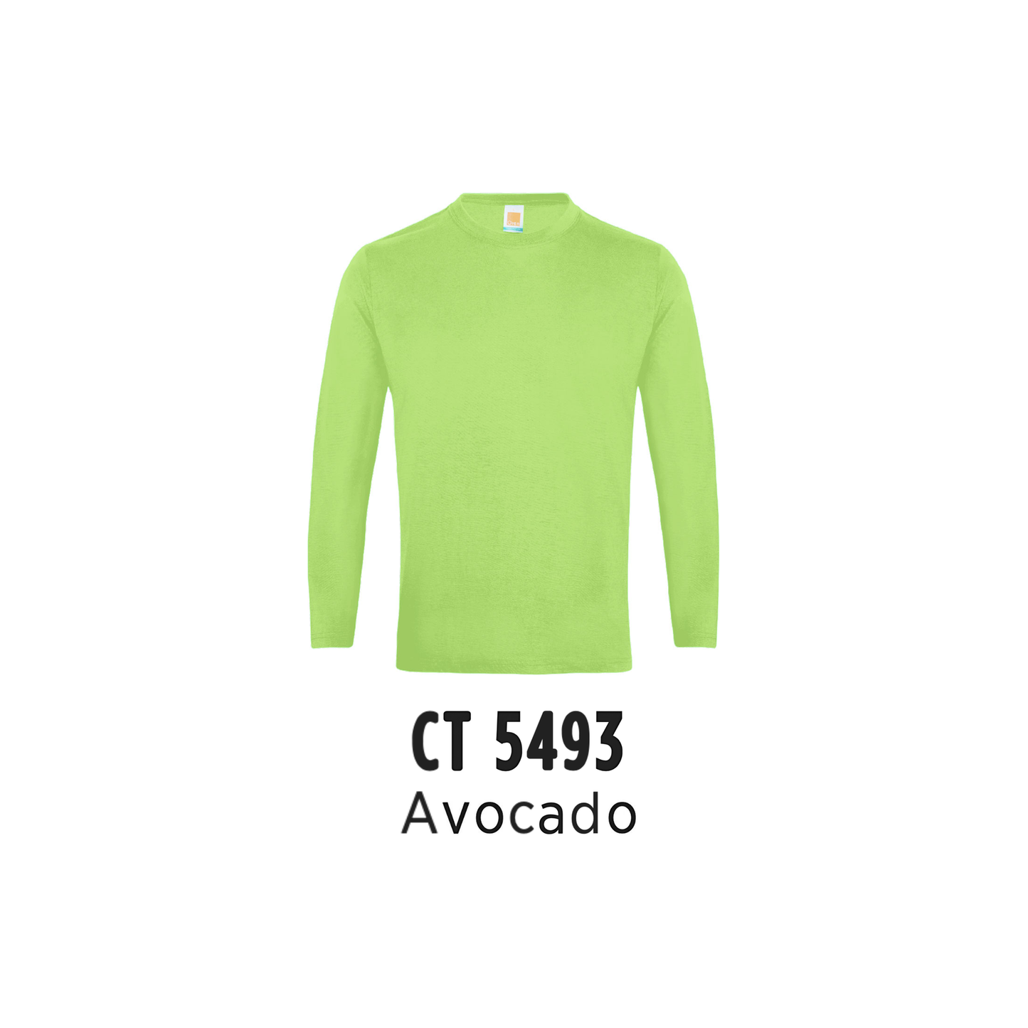 Custom T-Shirt Long Sleeve - Unisex Comfy Cotton Long Sleeve T-Shirt | Plain | Avocado | CT5493