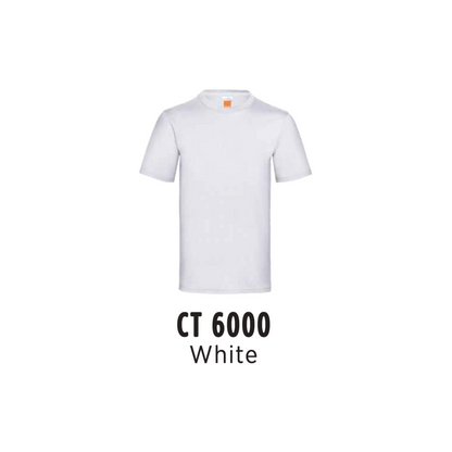 Custom T-Shirt - Unisex Superior Cotton Short Sleeve T-Shirt | Plain | White | CT6000