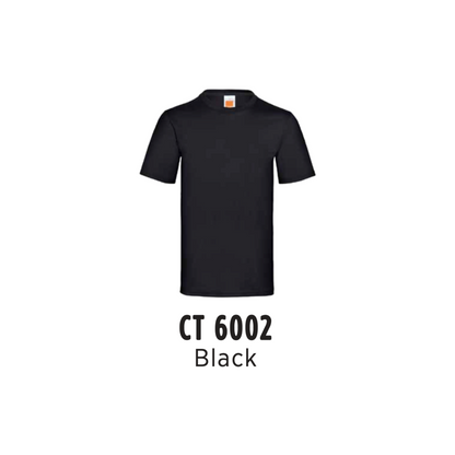 Custom T-Shirt - Unisex Superior Cotton Short Sleeve T-Shirt | Plain | Black | CT6002