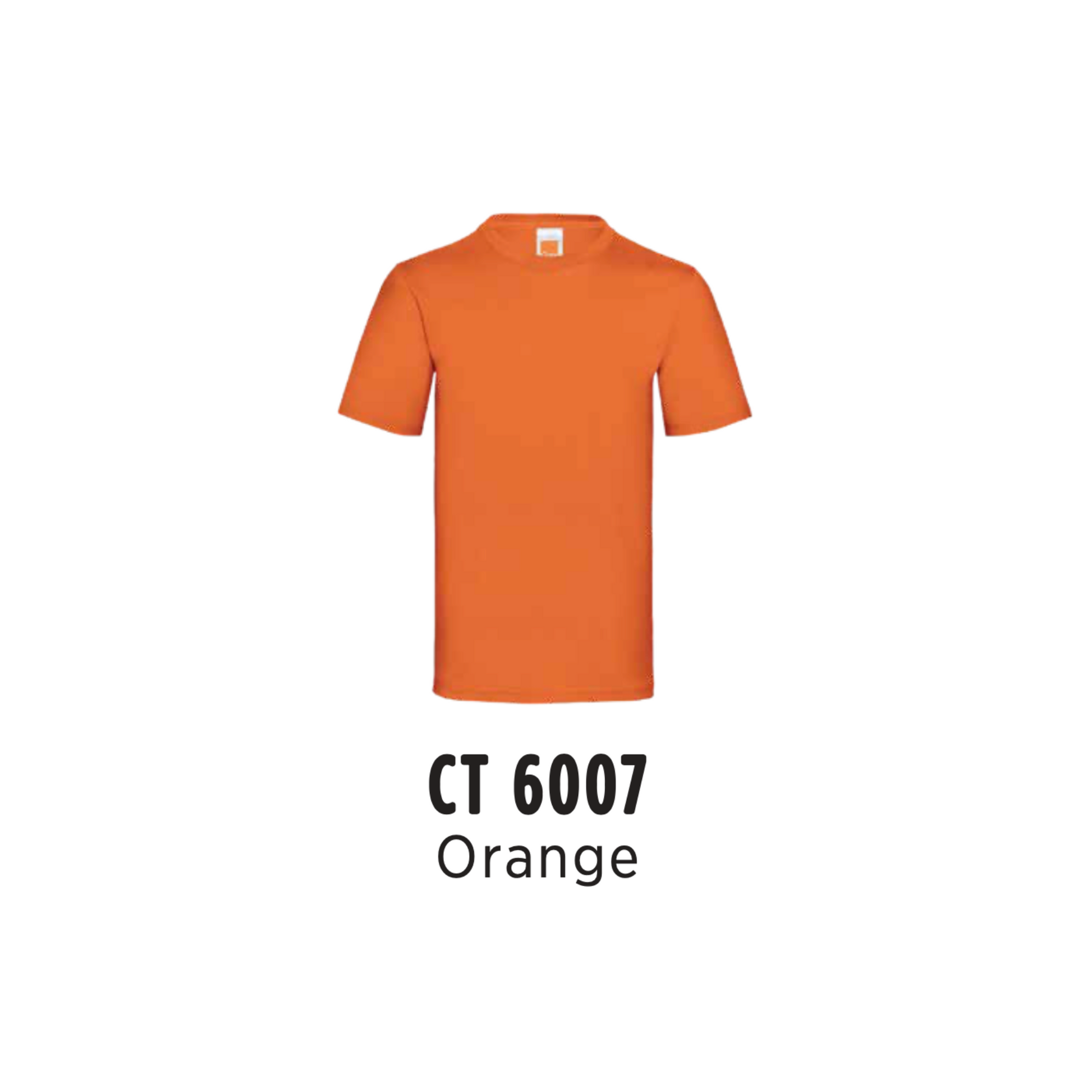 Custom T-Shirt - Unisex Superior Cotton Short Sleeve T-Shirt | Plain | Orange | CT6007