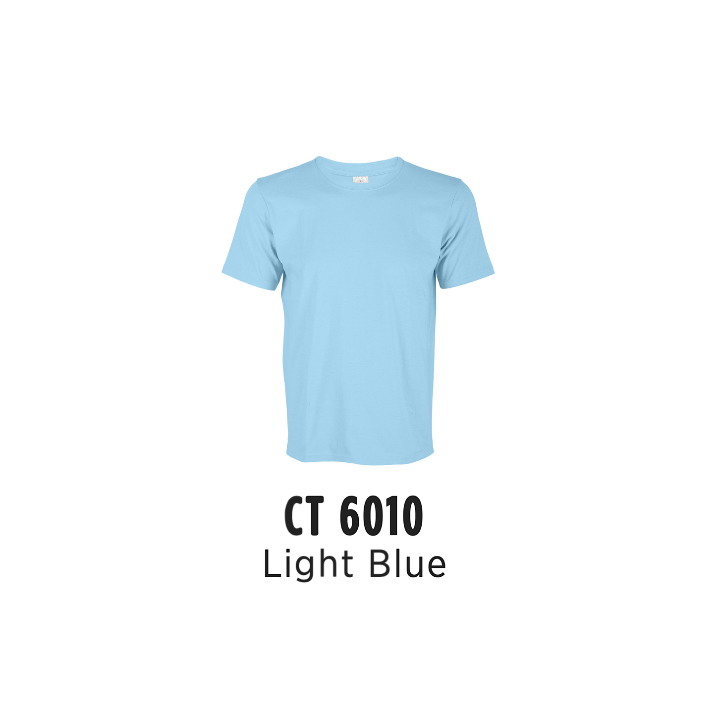 Custom T-Shirt - Unisex Superior Cotton Short Sleeve T-Shirt | Plain | Light Blue | CT6010