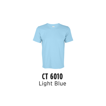 Custom T-Shirt - Unisex Superior Cotton Short Sleeve T-Shirt | Plain | Light Blue | CT6010