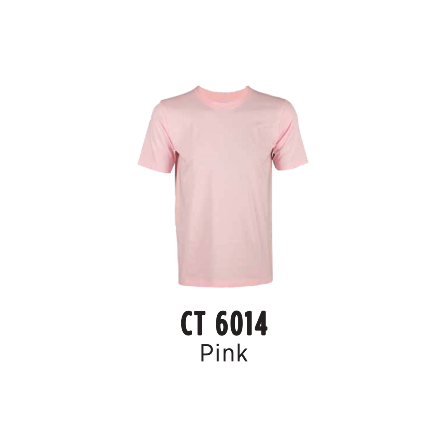 Custom T-Shirt - Unisex Superior Cotton Short Sleeve T-Shirt | Plain | Pink | CT6014