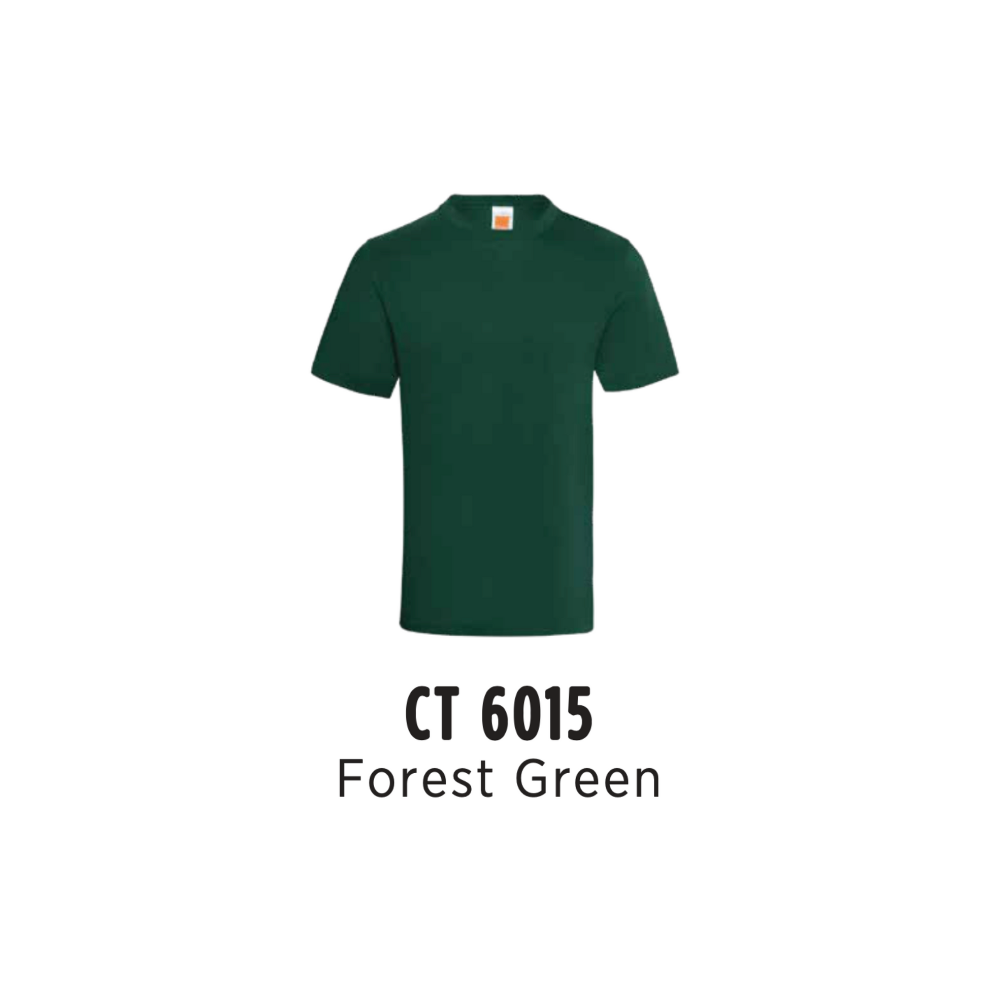 Custom T-Shirt - Unisex Superior Cotton Short Sleeve T-Shirt | Plain | Forest Green | CT6015