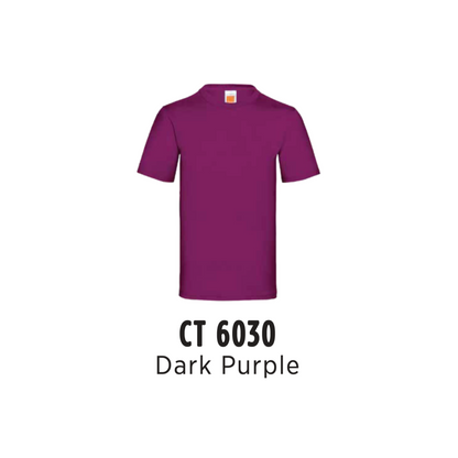 Custom T-Shirt - Unisex Superior Cotton Short Sleeve T-Shirt | Plain | Dark Purple | CT6030