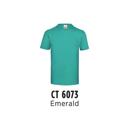 Custom T-Shirt - Unisex Superior Cotton Short Sleeve T-Shirt | Plain | Emerald | CT6073