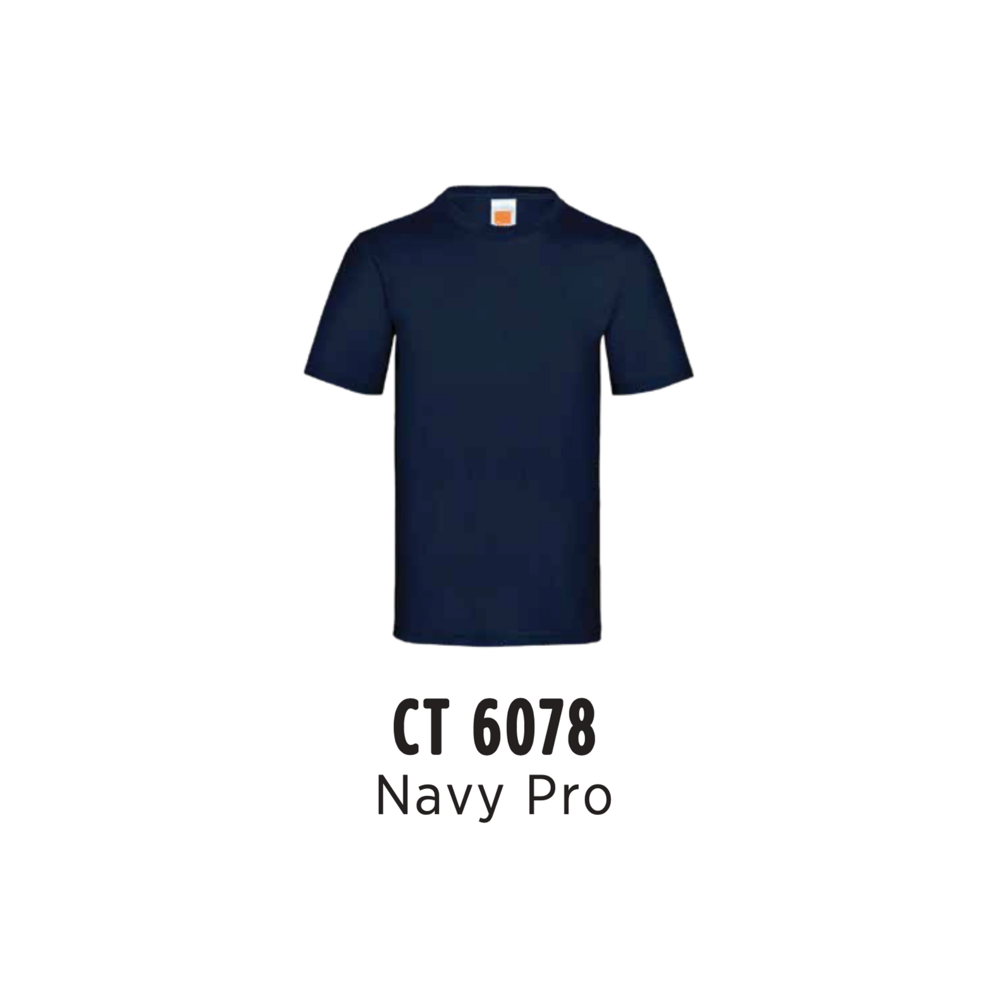 Custom T-Shirt - Unisex Superior Cotton Short Sleeve T-Shirt | Plain | Navy Pro | CT6078