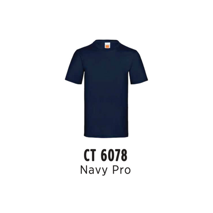 Custom T-Shirt - Unisex Superior Cotton Short Sleeve T-Shirt | Plain | Navy Pro | CT6078