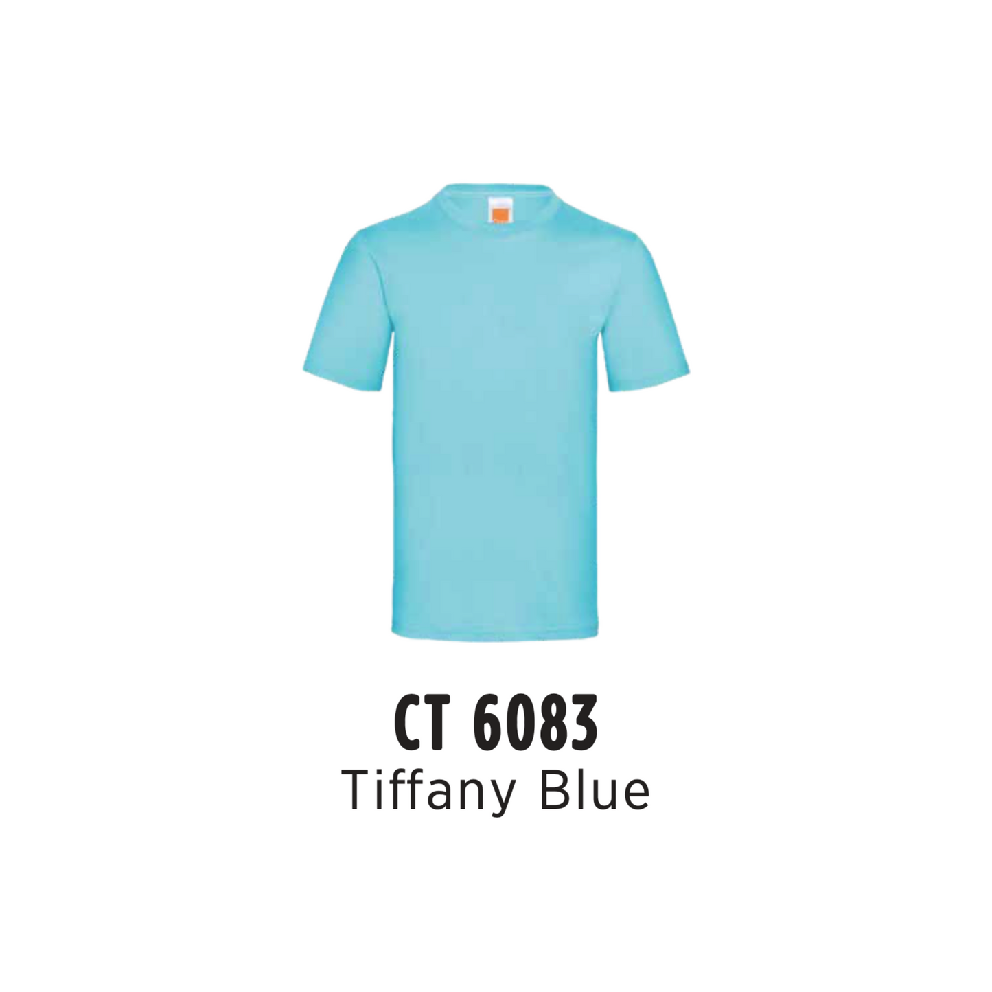 Custom T-Shirt - Unisex Superior Cotton Short Sleeve T-Shirt | Plain | Tiffany Blue | CT6083