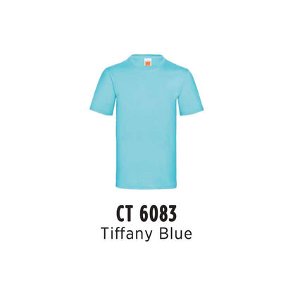 Custom T-Shirt - Unisex Superior Cotton Short Sleeve T-Shirt | Plain | Tiffany Blue | CT6083