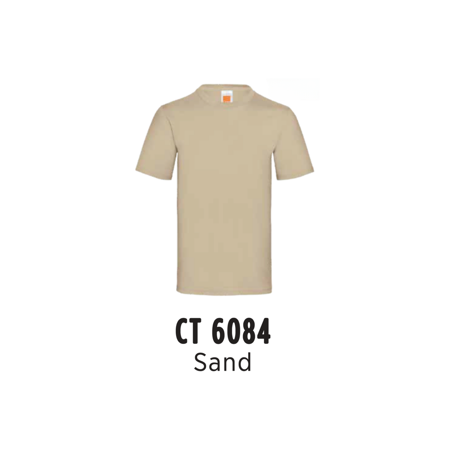 Custom T-Shirt - Unisex Superior Cotton Short Sleeve T-Shirt | Plain | Sand | CT6084