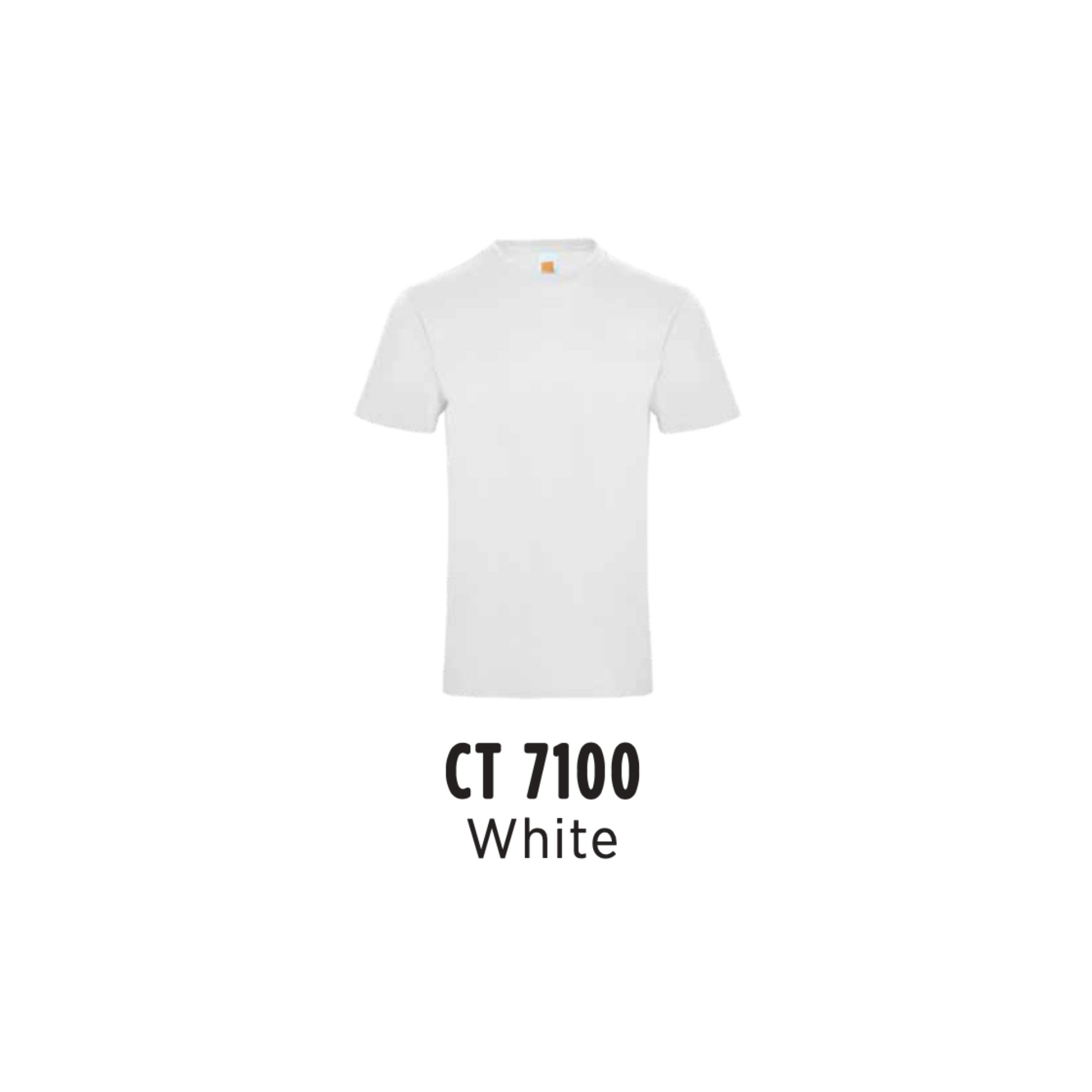 Custom T-Shirt - Unisex Superb Cotton Short Sleeve T-Shirt | Plain | White | CT7100