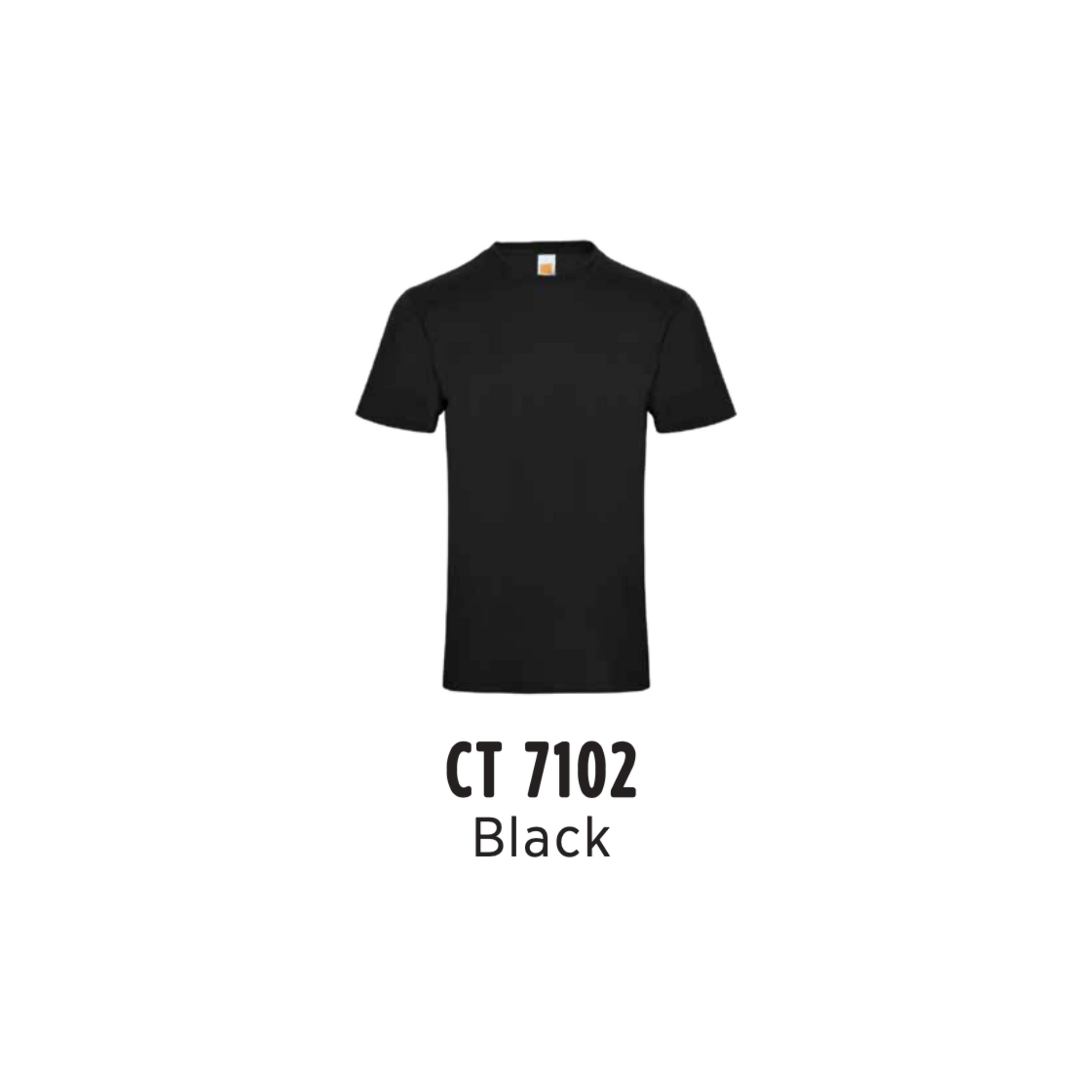 Custom T-Shirt - Unisex Superb Cotton Short Sleeve T-Shirt | Plain | Black | CT7102