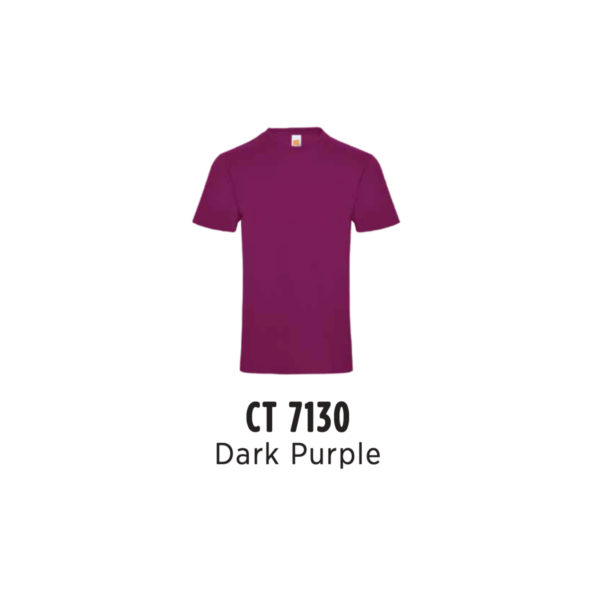 Custom T-Shirt - Unisex Superb Cotton Short Sleeve T-Shirt | Plain | Dark Purple | CT7130