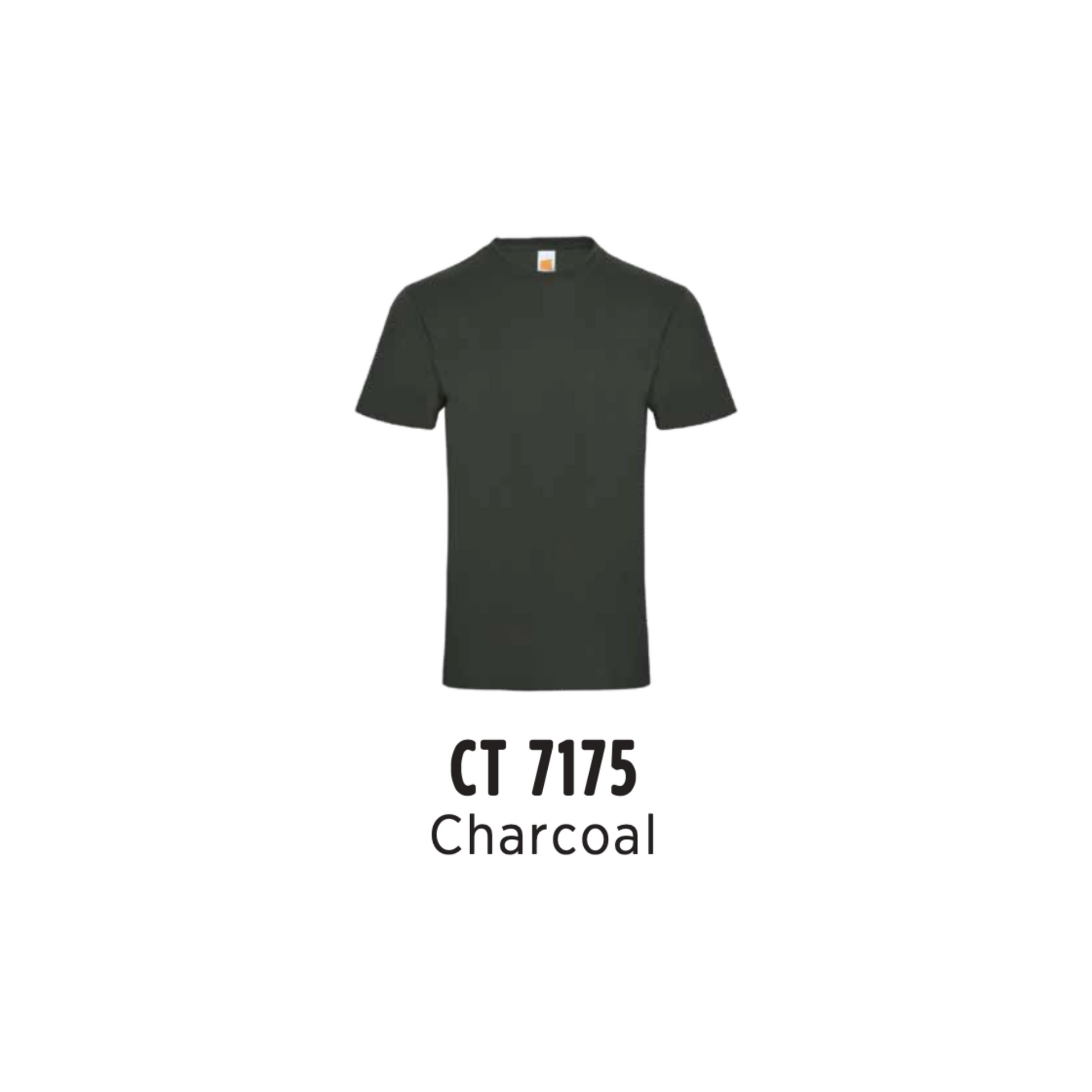 Custom T-Shirt - Unisex Superb Cotton Short Sleeve T-Shirt | Plain | Charcoal | CT7175