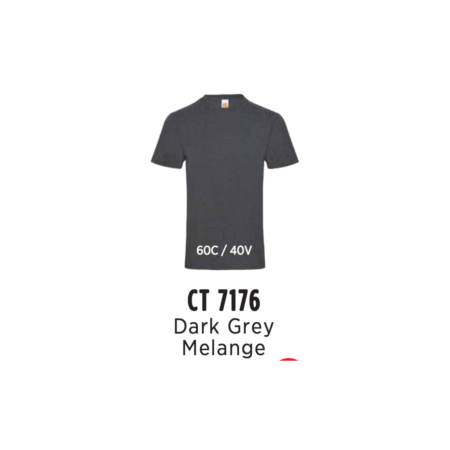 Custom T-Shirt - Unisex Superb Cotton Short Sleeve T-Shirt | Plain | Dark Grey Melange | CT7176