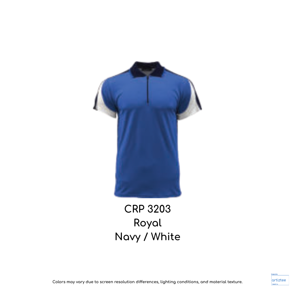 Dynamic Polo Unisex 160gsm CRP3203 royal navy white