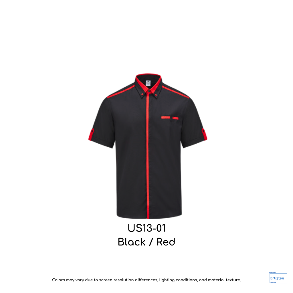 F1 Uniform Sense 13 Smartwear US1300 US13 01 Black Red 190gsm