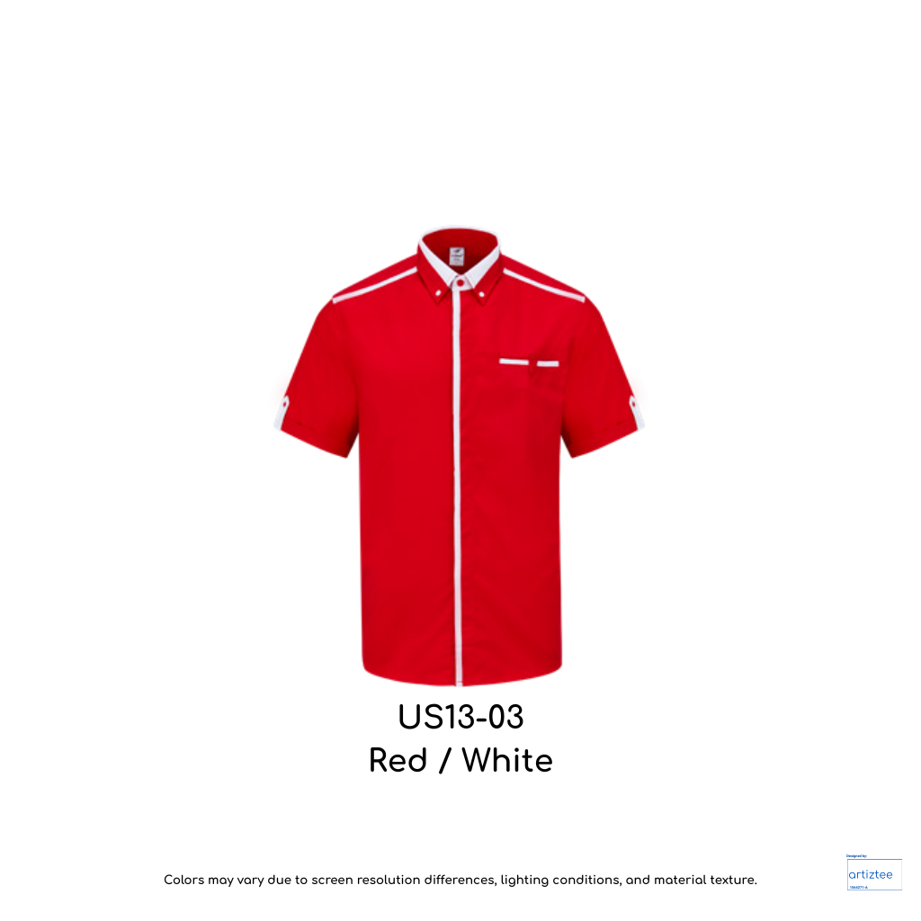 F1 Uniform Sense 13 Smartwear US1300 US13 03 Red White 190gsm
