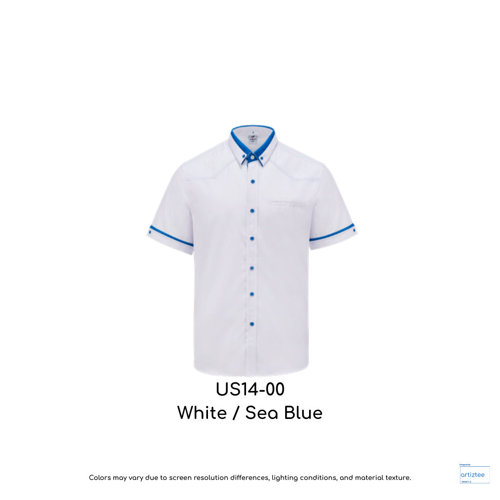 F1 Uniform Sense 14 Smartwear US1400 US14 00 White Sea Blue 190gsm | Artiztee