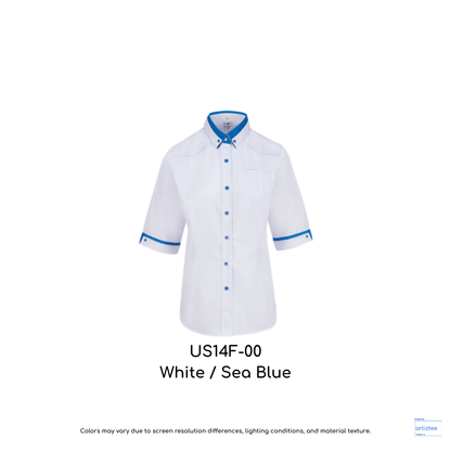 F1 Uniform Sense 14 Smartwear US1400 US14F 00 White Sea Blue 190gsm | Artiztee