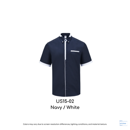 F1 Uniform Sense 15 Smartwear US1500 US15 02 Navy White 190gsm