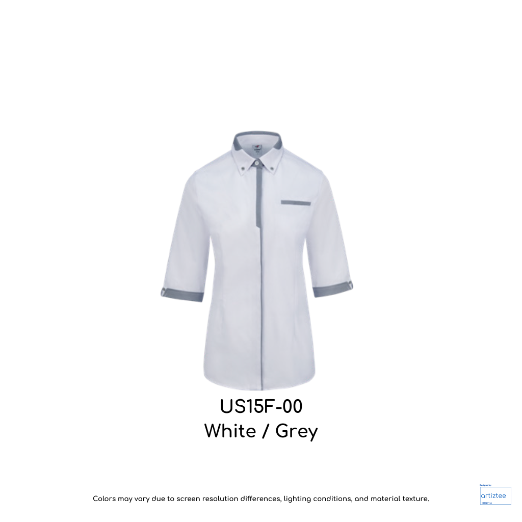 F1 Uniform Sense 15 Smartwear US1500 US15F 00 White Grey 190gsm