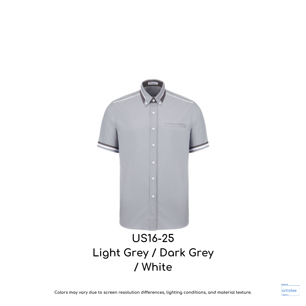F1 Uniform Sense 16 Smartwear US1600 US16 25 Light Grey Dark Grey White 190gsm