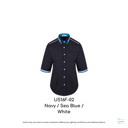 F1 Uniform Sense 16 Smartwear US1600 US16F 02 Navy Sea Blue White 190gsm