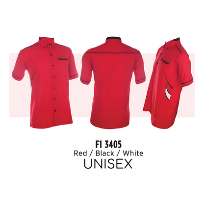 f13405-custom-uniform-unisex-corporate-short-sleeve-plain-red-black-white