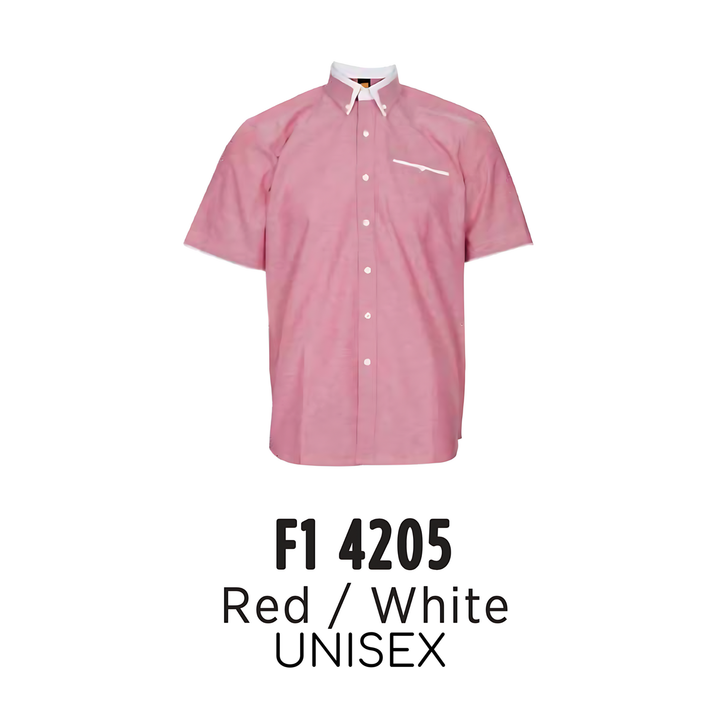 f14205-custom-uniform-unisex-corporate-short-sleeve-plain-red-white