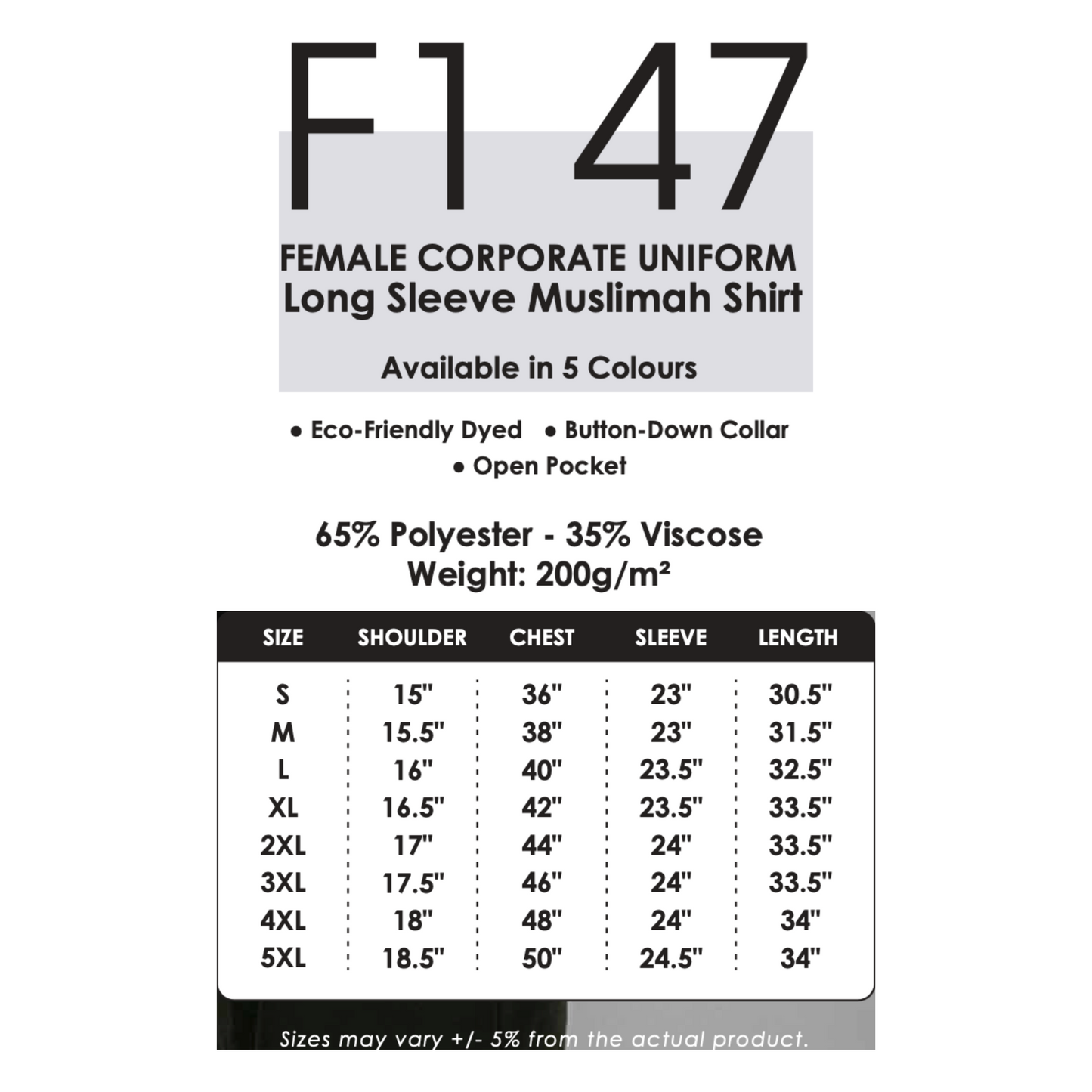 f147-custom-muslimah-uniform-female-corporate-long-sleeve-size-chart