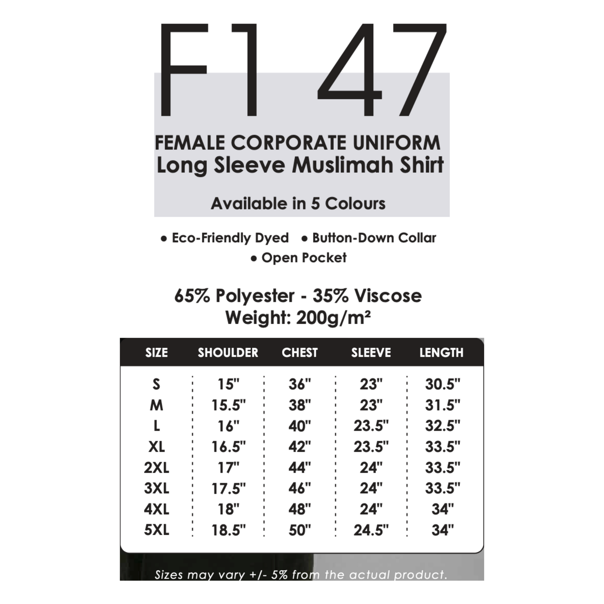 f147-custom-muslimah-uniform-female-corporate-long-sleeve-size-chart