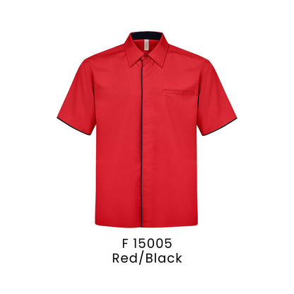F 15005 Red/Black - F150 corporate uniform shirt