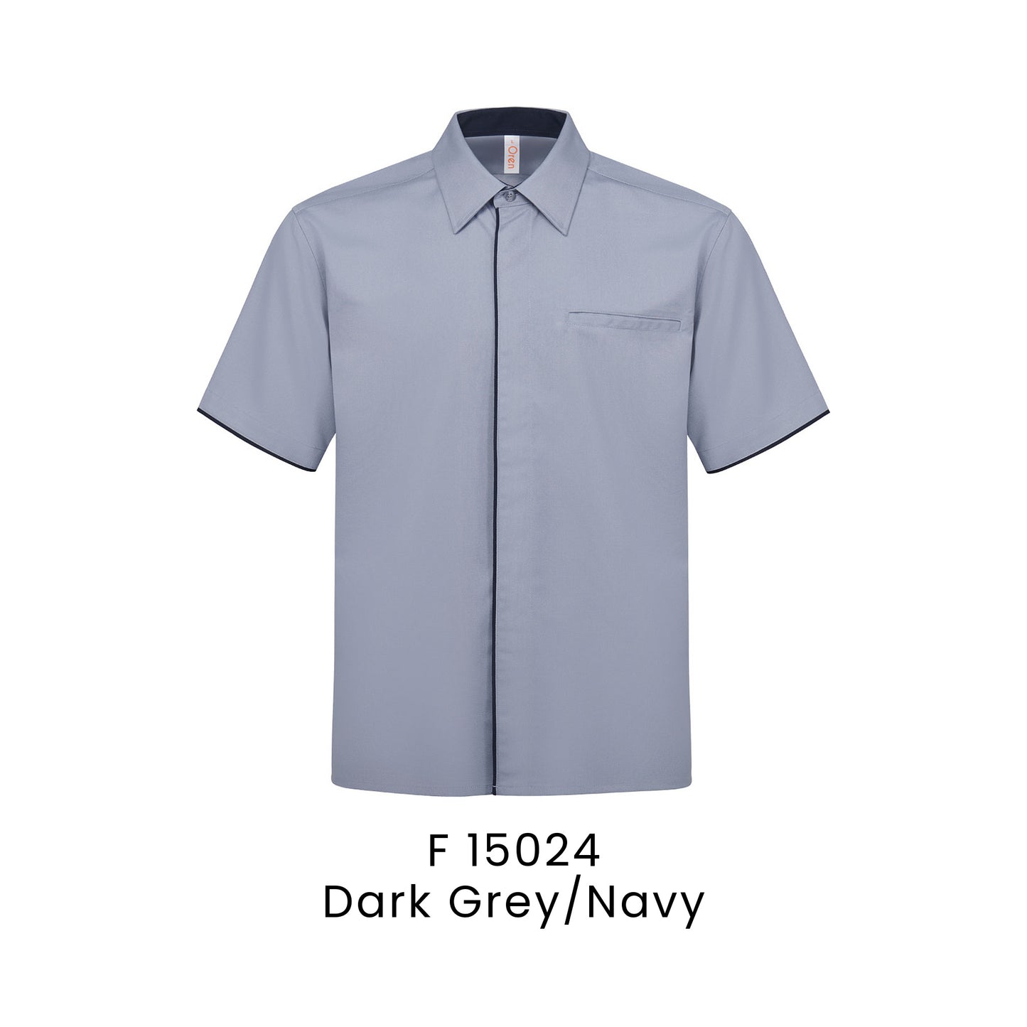 F 15024 Dark Grey/Navy - F150 corporate uniform shirt