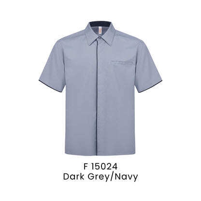 F 15024 Dark Grey/Navy - F150 corporate uniform shirt