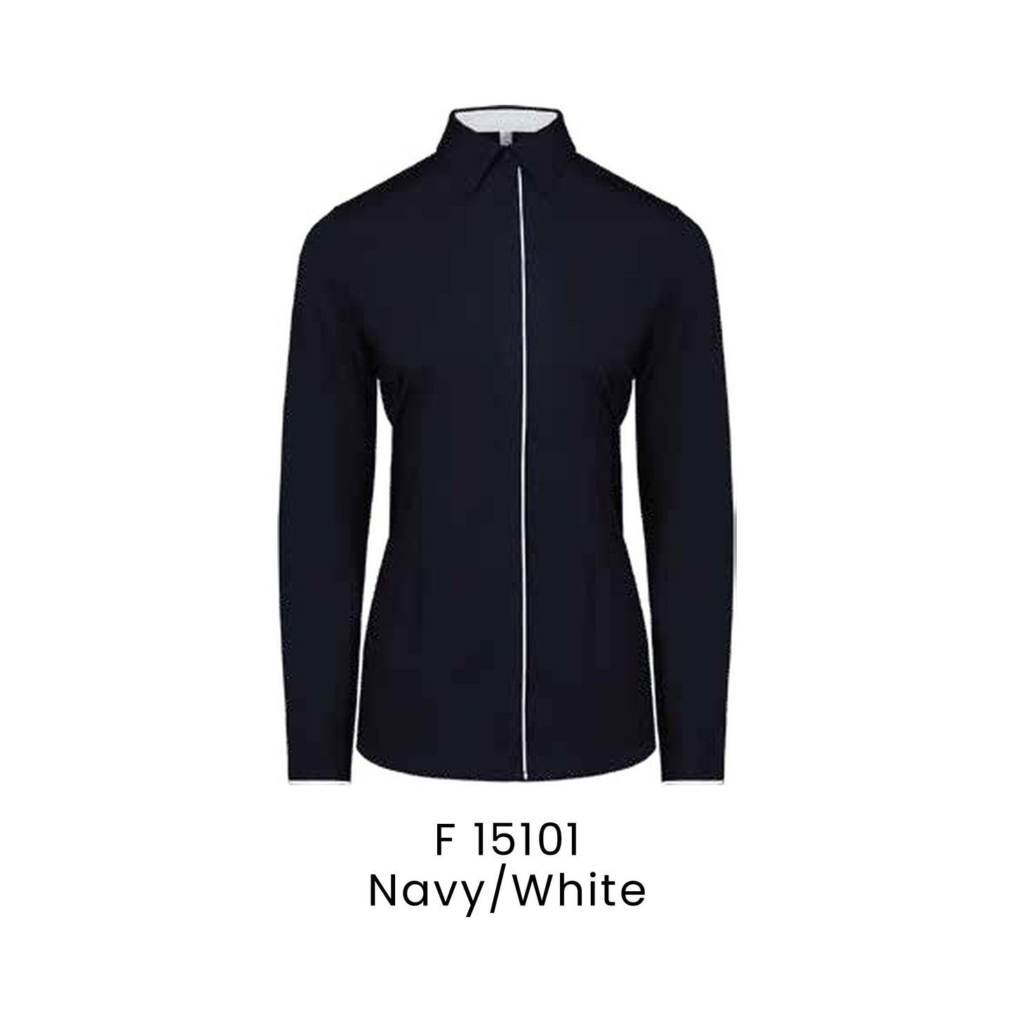 F 15101 Navy/White - F151 corporate uniform shirt