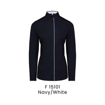 F 15101 Navy/White - F151 corporate uniform shirt