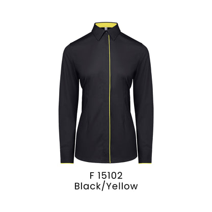 F 15102 Black/Yellow - F151 corporate uniform shirt